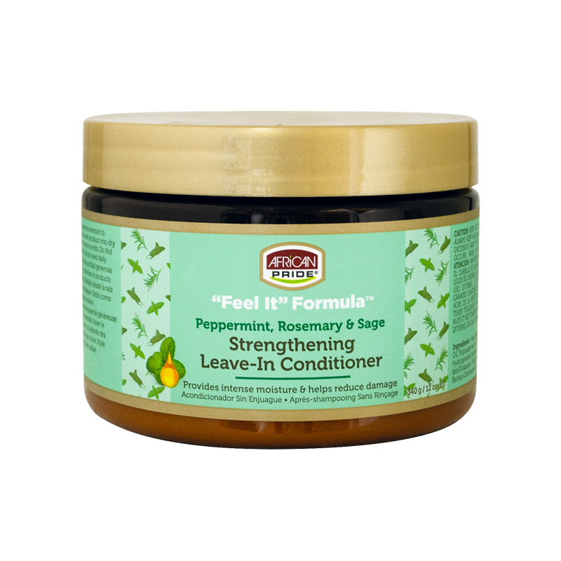 African Pride Feel It Formula Strengthening Leave In Conditioner 12oz